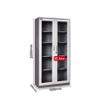 customized shelf display safe lock cabinet with shelf